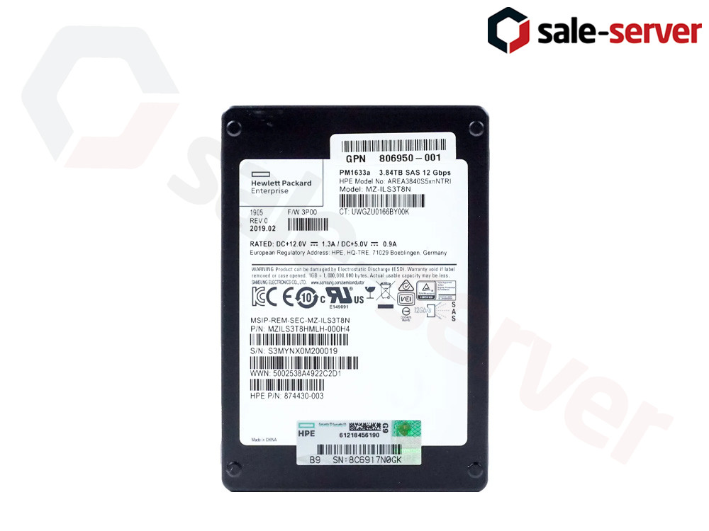 SSD 3PAR 3.84Tb SAS 12Gb/s